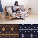 ブランケット 130×150cm ひざ掛け 膝掛け おしゃれ リーバーシブル 冷房対策 肩掛け アウトドア キャンプ 冬 大判 かわいい 両面使用可能 【納期B】【azm-gls-488】