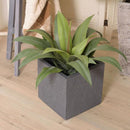 プランターカバー 鉢 花 観葉植物用 家庭菜園 野菜 屋内 屋外 キューブ 立方体 グレー おしゃれ 北欧 スタイリッシュ インテリア ガーデニング 園芸 寄せ植え 【納期B】【azm-grnb-208】