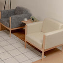 ソファ 1人掛け ソファー 北欧 おしゃれ 一人用 シンプル モダン スタイリッシュ 肘付き ひじ掛け ファブリック 木製 フレーム 布地 椅子 ダイニング カフェ 【納期A】【azm-gs-106】