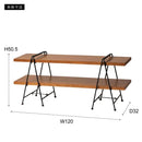 棚 シェルフ ラック 3段 おしゃれ 木製 スチール オープンラック ディスプレイラック 収納 オープンシェルフ リビング収納 北欧 本棚 【納期A】【azm-gt-122】