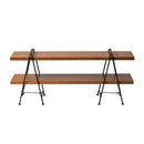 棚 シェルフ ラック 3段 おしゃれ 木製 スチール オープンラック ディスプレイラック 収納 オープンシェルフ リビング収納 北欧 本棚 【納期A】【azm-gt-122】