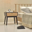 ナイトテーブル サイドテーブル 引き出し付き 寝室 ベッドルーム ミニ ローテーブル おしゃれ 北欧 モダン カントリー ナチュラル 白 ホワイト 黒 ブラック 【納期A】【azm-gt-311】