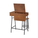 ドレッサー スツール セット 椅子 鏡 ミラー 収納 小物入れ デスク 机 テーブル シンプル 天然木 スチール 脚 コンパクト 1人暮らし ひとり暮らし ナチュラル 【納期A】【azm-gt-312】