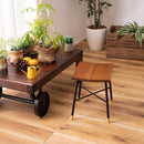 スツール おしゃれ 北欧 木製 高さ 25cm サイズ 椅子 腰掛け ナチュラル カントリー スチール脚 シンプル 小さめ 小型 リビング ダイニング インテリア カフェ 【納期B】【azm-gt-411】