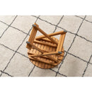 折りたたみテーブル 45cm カフェテーブル ベランダ 屋外 おしゃれ 庭 ガーデン 木 ウッド 折り畳み 簡易 サイドテーブル 円形 丸 ラウンド ナチュラル 北欧 【納期B】【azm-gt-668】