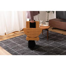 折りたたみテーブル 45cm カフェテーブル ベランダ 屋外 おしゃれ 庭 ガーデン 木 ウッド 折り畳み 簡易 サイドテーブル 円形 丸 ラウンド ナチュラル 北欧 【納期B】【azm-gt-668】