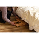 折りたたみテーブル 45cm カフェテーブル ベランダ 屋外 おしゃれ 庭 ガーデン 木 ウッド 折り畳み 簡易 サイドテーブル 円形 丸 ラウンド ナチュラル 北欧 【納期B】【azm-gt-668】