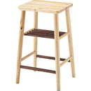ハイスツール 腰掛け 椅子 スツール 玄関 リビング ダイニング 背もたれなし 肘掛けなし シンプル 木製 天然木 棚付き 収納 チェア 【納期B】【azm-gt-783】