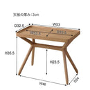 サイドテーブル 木製 おしゃれ 変形 2way ナチュラル 北欧 インテリア 【納期A】【azm-gt-880】