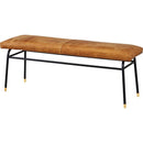 ベンチ 本皮 レザー 2人掛け 3人掛け おしゃれ シンプル 北欧 カフェ風 腰掛け チェア 椅子 クッション座面 カジュアル レトロ インテリア アメリカン 【納期A】【azm-guy-253】