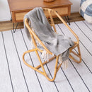 ラタンチェア おしゃれ 北欧 ダイニング 椅子 イス 完成品 天然木製 コンパクト パーソナルチェアー アジアン モダン カントリー ナチュラル カフェ風 背もたれ 【納期A】【azm-guy-256】