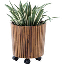 プランター キャスターつき 鉢カバー 観葉植物 入れ物 移動式 天然木製 インテリア 屋内 室内 玄関 職場 応接室 オフィス お店 カフェ レストラン ショップ 【納期B】【azm-guy-813】