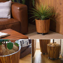 プランター キャスターつき 鉢カバー 観葉植物 入れ物 移動式 天然木製 インテリア 屋内 室内 玄関 職場 応接室 オフィス お店 カフェ レストラン ショップ 【納期B】【azm-guy-813】