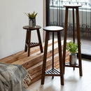 プランターベース Sサイズ 小さい 低い ロータイプ 天然木 木製 土台 装飾棚 インテリア 飾り 台 ベース アジアン ナチュラル カントリー 玄関 リビング 寝室 【納期B】【azm-guy-921】