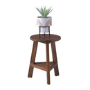 プランターベース Sサイズ 小さい 低い ロータイプ 天然木 木製 土台 装飾棚 インテリア 飾り 台 ベース アジアン ナチュラル カントリー 玄関 リビング 寝室 【納期B】【azm-guy-921】