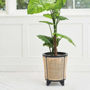 プランターカバー カバーのみ 観葉植物別売り アジアン カジュアル 南国 リゾート おしゃれ 脚 インテリア 園芸用品 ガーデニング 玄関 リビング オフィス 店舗 【納期B】【azm-guy-925】