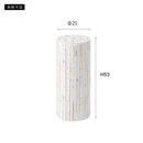 インテリアベース 土台 グリーンベース 飾り台 天然木 丸太 ホワイト 白木目 ウッド カントリー ナチュラル 北欧 インテリア 装飾 直径25cm 高さ 約50cm 【納期B】【azm-guy-927】