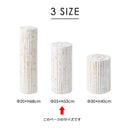 インテリアベース 土台 グリーンベース 飾り台 天然木 丸太 ホワイト 白木目 ウッド カントリー ナチュラル 北欧 インテリア 装飾 直径25cm 高さ 約50cm 【納期B】【azm-guy-927】