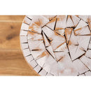 インテリアベース 土台 グリーンベース 飾り台 天然木 丸太 ホワイト 白木目 ウッド カントリー ナチュラル 北欧 インテリア 装飾 直径25cm 高さ 約50cm 【納期B】【azm-guy-927】