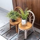 花瓶台 フラワースタンド プランター台 インテリア 装飾 土台 置き場 チェアー型 椅子型 おしゃれ 北欧 かわいい インテリア オブジェ ナチュラル カントリー 【納期B】【azm-guy-929】