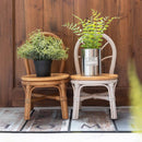 花瓶台 フラワースタンド プランター台 インテリア 装飾 土台 置き場 チェアー型 椅子型 おしゃれ 北欧 かわいい インテリア オブジェ ナチュラル カントリー 【納期B】【azm-guy-929】