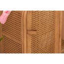 キャビネット 木製 おしゃれ 完成品 北欧 ナチュラル カントリー 2段 扉付き 目隠し ベッドサイド 寝室 ソファサイド リビング かわいい 小型 ミニ 収納棚 【納期A】【azm-guy-931】