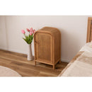 キャビネット 木製 おしゃれ 完成品 北欧 ナチュラル カントリー 2段 扉付き 目隠し ベッドサイド 寝室 ソファサイド リビング かわいい 小型 ミニ 収納棚 【納期A】【azm-guy-931】