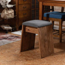 スツール 椅子 腰掛け 天然木 古材 サイドテーブル 簡易テーブル 軽量 軽い 玄関 ソファサイド コンパクト シンプル ナチュラル 木製 ファブリック 北欧 【納期B】【azm-hit-201】