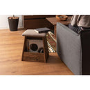 スツール 椅子 天然木 古材 サイドテーブル 腰掛け 収納スペース マガジンラック スリッパラック フリースペース ソファサイド ナチュラル 木製 北欧 【納期B】【azm-hit-202】