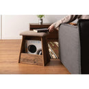 スツール 椅子 天然木 古材 サイドテーブル 腰掛け 収納スペース マガジンラック スリッパラック フリースペース ソファサイド ナチュラル 木製 北欧 【納期B】【azm-hit-202】