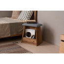 スツール 椅子 天然木 古材 サイドテーブル 腰掛け 収納スペース マガジンラック スリッパラック フリースペース ソファサイド ナチュラル 木製 北欧 【納期B】【azm-hit-202】