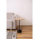 サイドテーブル 丸 北欧 おしゃれ 円形 丸型 木目 天板 デザイン スタイリッシュ シンプル インテリア リビングテーブル センターテーブル デザイナーズ 【納期A】【azm-hit-231】