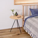 サイドテーブル 丸 北欧 おしゃれ リビングテーブル センターテーブル 円形 丸型 木目 デザイン スタイリッシュ かっこいい 三脚 シンプル インテリア サークル 【納期A】【azm-hit-232】