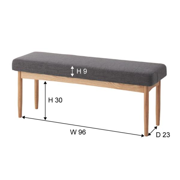 ダイニングベンチ 背もたれなし チェア 椅子 110cm 二人掛け 【納期A】【azm-hoc-150】