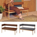 ダイニングベンチ 背もたれ付き 2人掛け コーナータイプ 片肘掛け 【納期A】【azm-hoc-152】