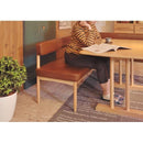 ダイニングベンチ 背もたれ付き 2人掛け コーナータイプ 片肘掛け 【納期A】【azm-hoc-152】