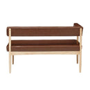 ダイニングベンチ 背もたれ付き 2人掛け コーナータイプ 片肘掛け 【納期A】【azm-hoc-152】