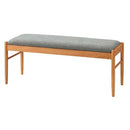 ベンチ 椅子 北欧 おしゃれ モダン カントリー ナチュラル ダイニングベンチ クッション座面 脚 天然木製 フレーム 合わせやすい 幅 115cm 【納期A】【azm-hoc-22】