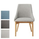 ダイニングチェア シンプル ブルー 青 ブラウン 茶色 グレー 椅子 単品 1脚 北欧 ナチュラル カントリー デザイン カフェ風 温かみのある 天然木製 脚 【納期A】【azm-hoc-611】