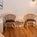 ダイニングチェア 椅子 北欧 おしゃれ ナチュラル アームチェア ウィンザーチェアー 天然木製 背もたれ カフェ風 合わせやすい カントリー クッション座面 単品 【納期A】【azm-hoc-76】