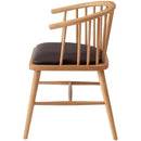 ダイニングチェア 椅子 北欧 おしゃれ ナチュラル アームチェア ウィンザーチェアー 天然木製 背もたれ カフェ風 合わせやすい カントリー クッション座面 単品 【納期A】【azm-hoc-76】