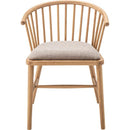 ダイニングチェア 椅子 北欧 おしゃれ ナチュラル アームチェア ウィンザーチェアー 天然木製 背もたれ カフェ風 合わせやすい カントリー クッション座面 単品 【納期A】【azm-hoc-76】