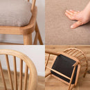 ダイニングチェア 椅子 北欧 おしゃれ ナチュラル アームチェア ウィンザーチェアー 天然木製 背もたれ カフェ風 合わせやすい カントリー クッション座面 単品 【納期A】【azm-hoc-76】