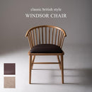 ダイニングチェア 椅子 北欧 おしゃれ ナチュラル アームチェア ウィンザーチェアー 天然木製 背もたれ カフェ風 合わせやすい カントリー クッション座面 単品 【納期A】【azm-hoc-76】