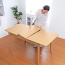 ダイニングテーブル 天板 伸縮 伸長 伸びる 北欧 おしゃれ 4人掛け 【納期A】【azm-hot-511tna】