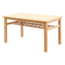 棚付き ダイニングテーブル 木製 北欧調 おしゃれ 135×80cm 【納期A】【azm-hot-522tna】