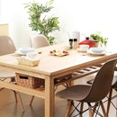 棚付き ダイニングテーブル 木製 北欧調 おしゃれ 135×80cm 【納期A】【azm-hot-522tna】