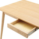 ダイニングテーブル 150×80cm シンプル 引き出し付き 引出し 一杯 北欧 ナチュラル カントリー デザイン 木製 木目 柄 おしゃれ 【納期A】【azm-hot-540na】