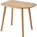 ダイニングテーブル 壁寄せ 1人 小さい 小型 部屋の隅 角 変形 変わった形 ナチュラル 北欧 おしゃれ 一人暮らし ひとり暮らし 木製 テーブル デスク 机 【納期B】【azm-how-001】