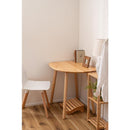 ダイニングテーブル 壁寄せ 1人 小さい 小型 部屋の隅 角 変形 変わった形 ナチュラル 北欧 おしゃれ 一人暮らし ひとり暮らし 木製 テーブル デスク 机 【納期B】【azm-how-001】